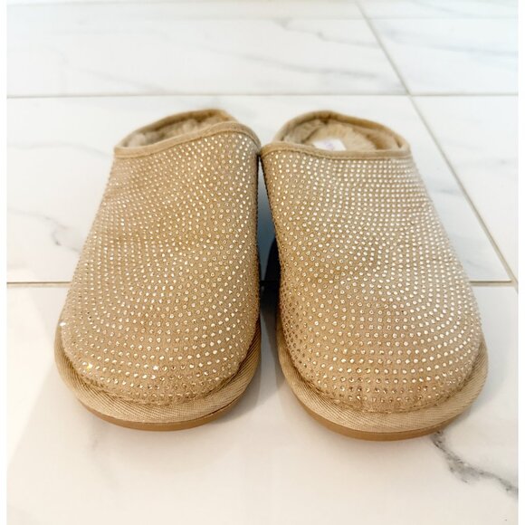 Joyspun Women's Studded Slippers in Tan 8 - Picture 3 of 10
